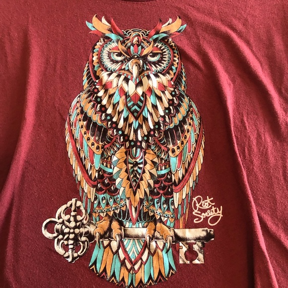 Riot Society Owl Graphic T-shirt - Picture 3 of 6